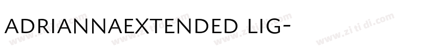adriannaextended lig字体转换